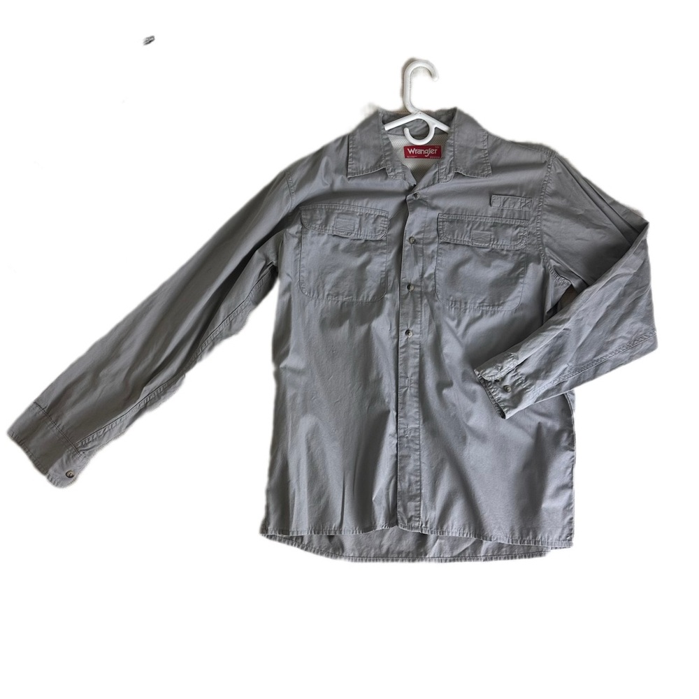 Wrangler Men's Gray Button Down